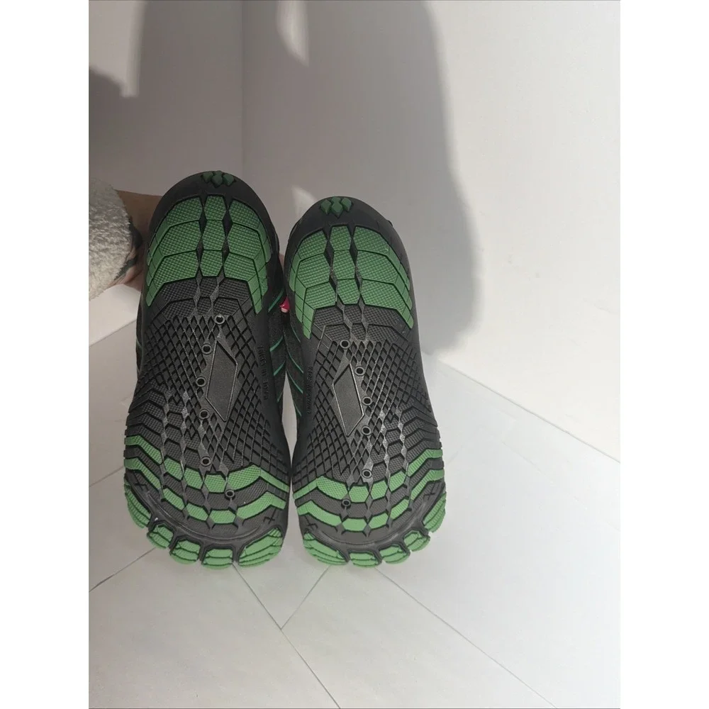 Racqua Mens 9 Black Green Lightweight Quick Dry Breathable Lace Up Water Swim‎